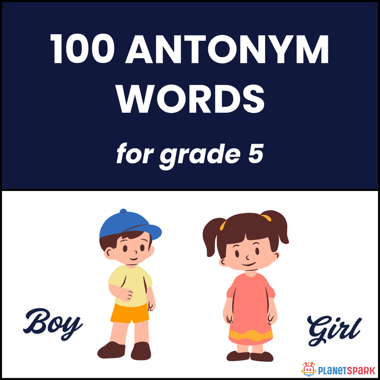 Class 5 Worksheet on Antonyms Practice Set