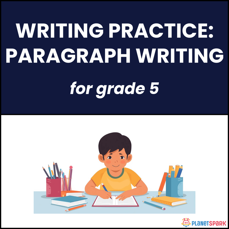 Class 5 English Worksheet for Paragraph Writing